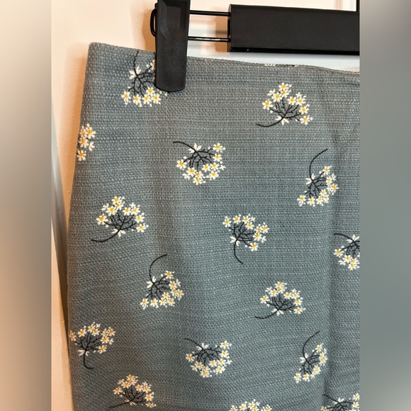 Loft Slate Blue Floral Pencil Skirt - Picture 6 of 6